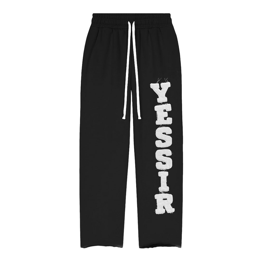 YESSIR BLACK SWEATPANTS