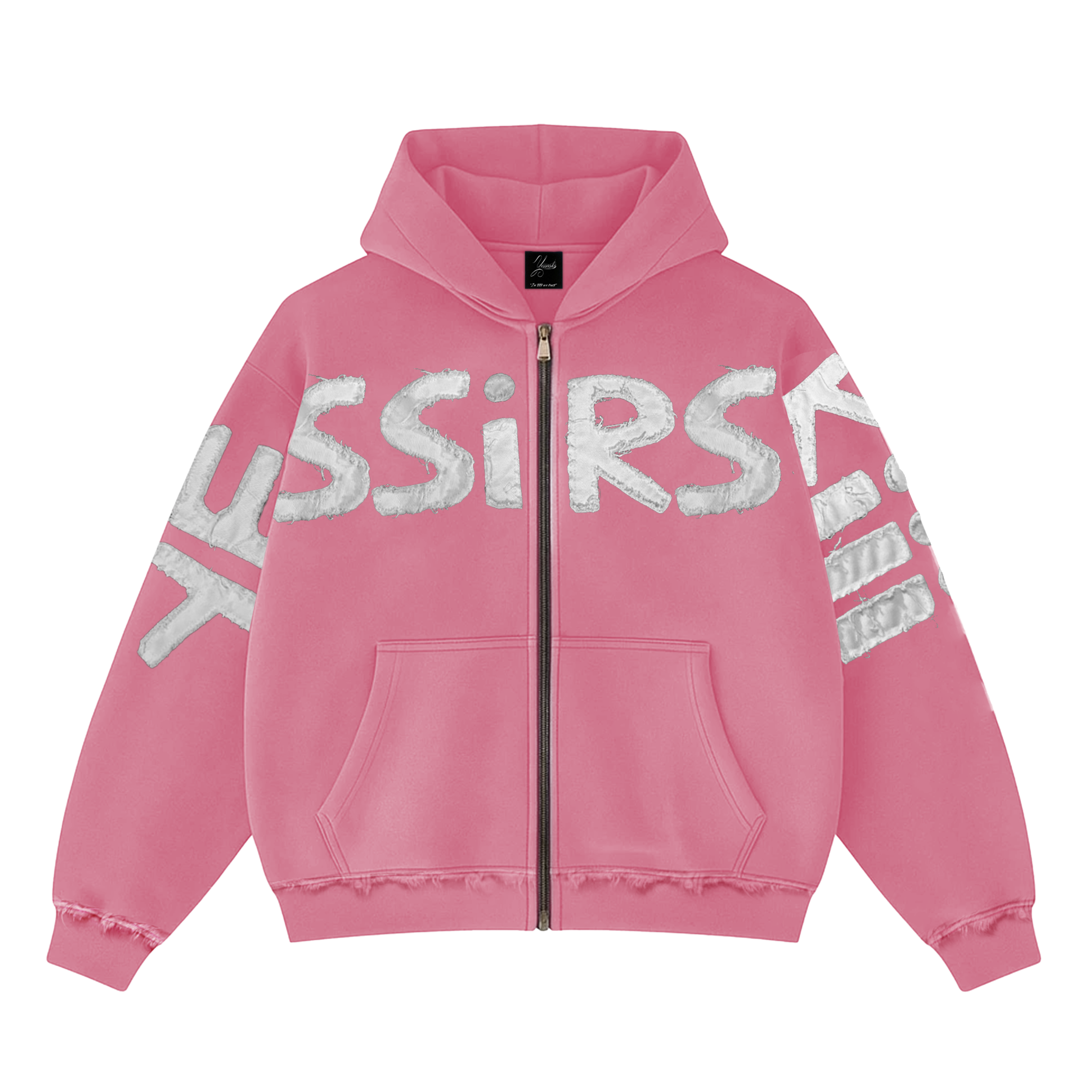 YESSIRSKI PINK ZIP HOODIE