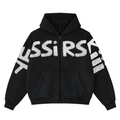 YESSIRSKI BLACK ZIP HOODIE