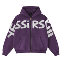YESSIRSKI PURPLE ZIP HOODIE