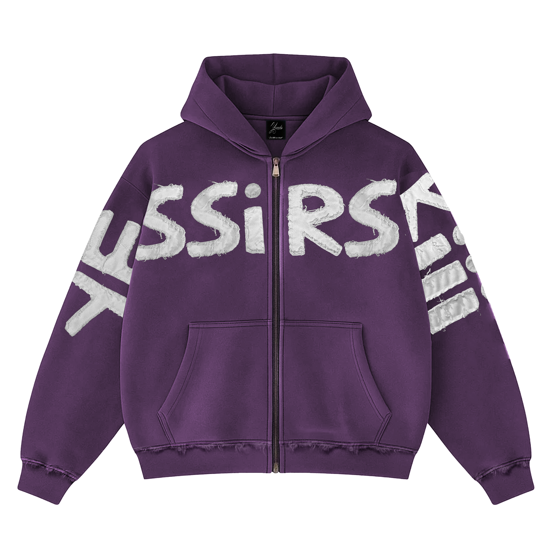 YESSIRSKI PURPLE ZIP HOODIE
