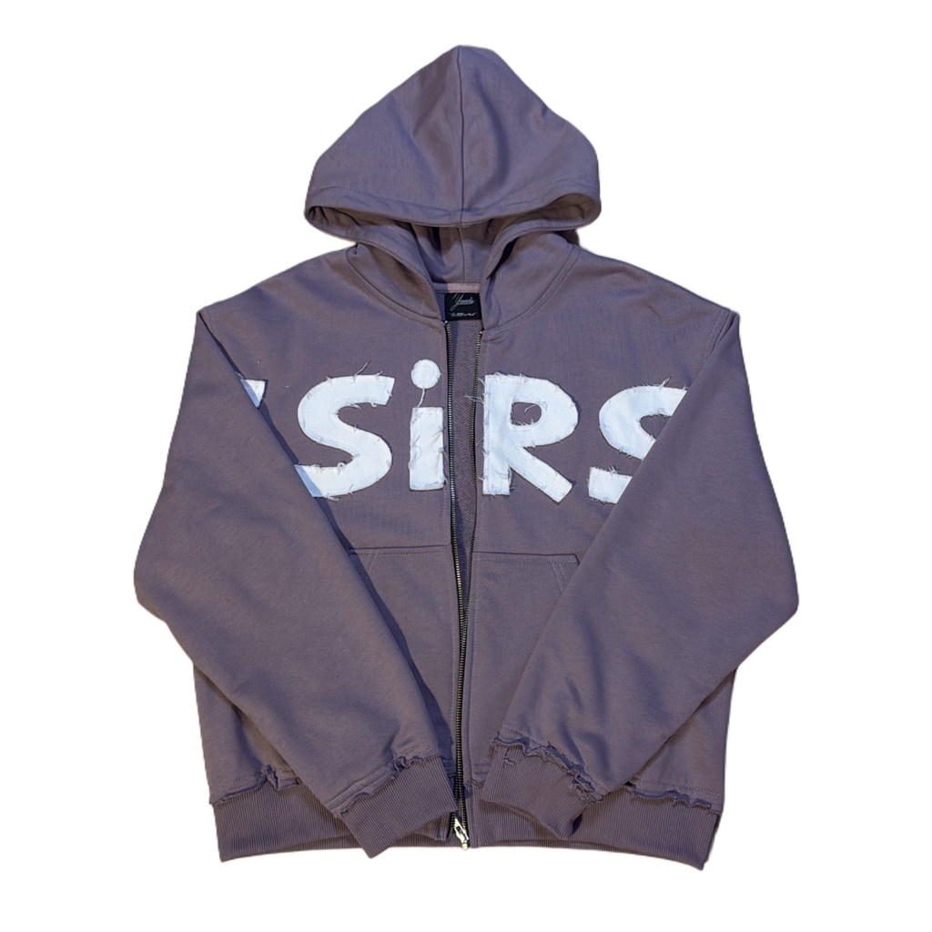 YESSIRSKI PURPLE ZIP HOODIE