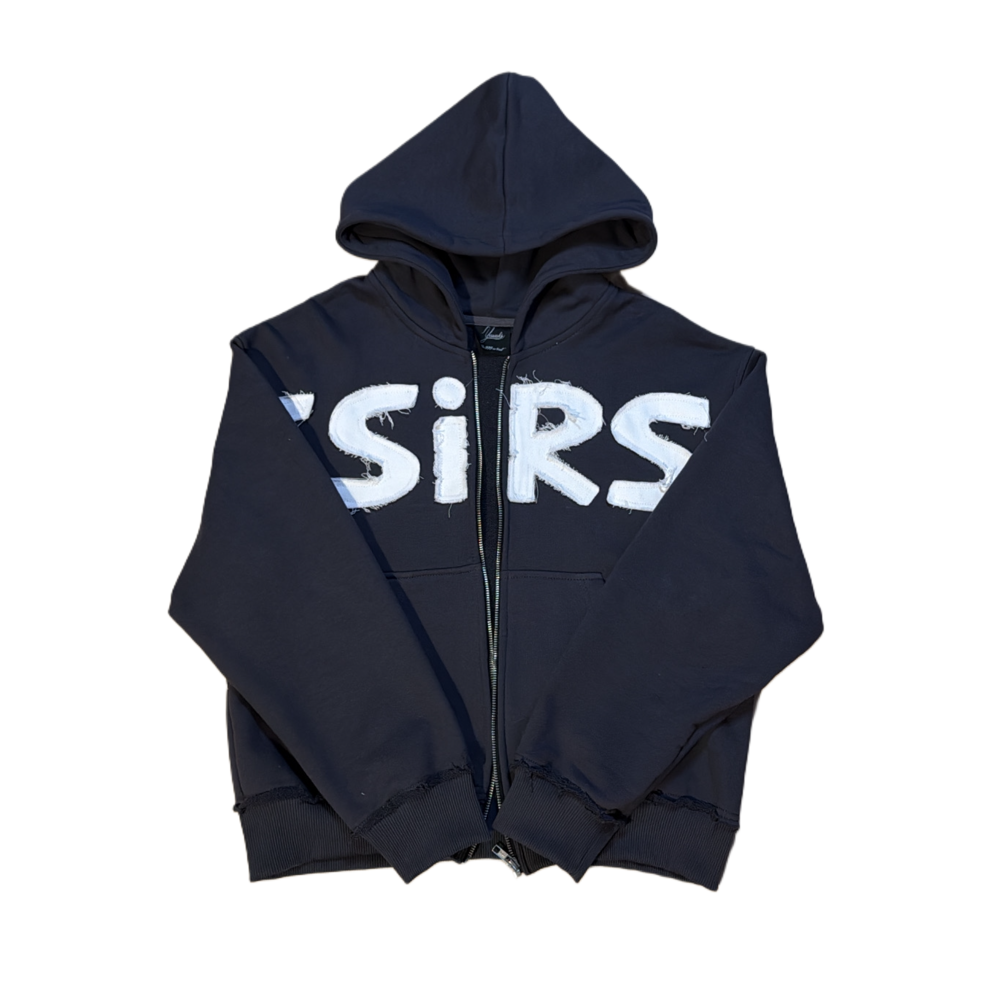 YESSIRSKI  NAVY BLUE ZIP HOODIE