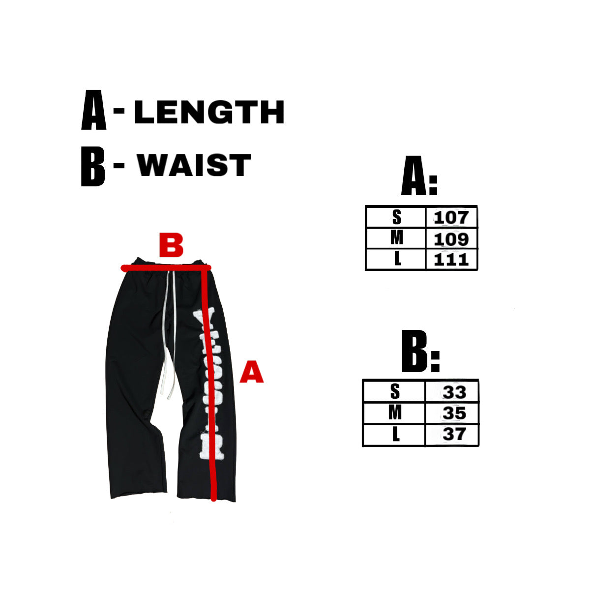 YESSIR BLACK SWEATPANTS