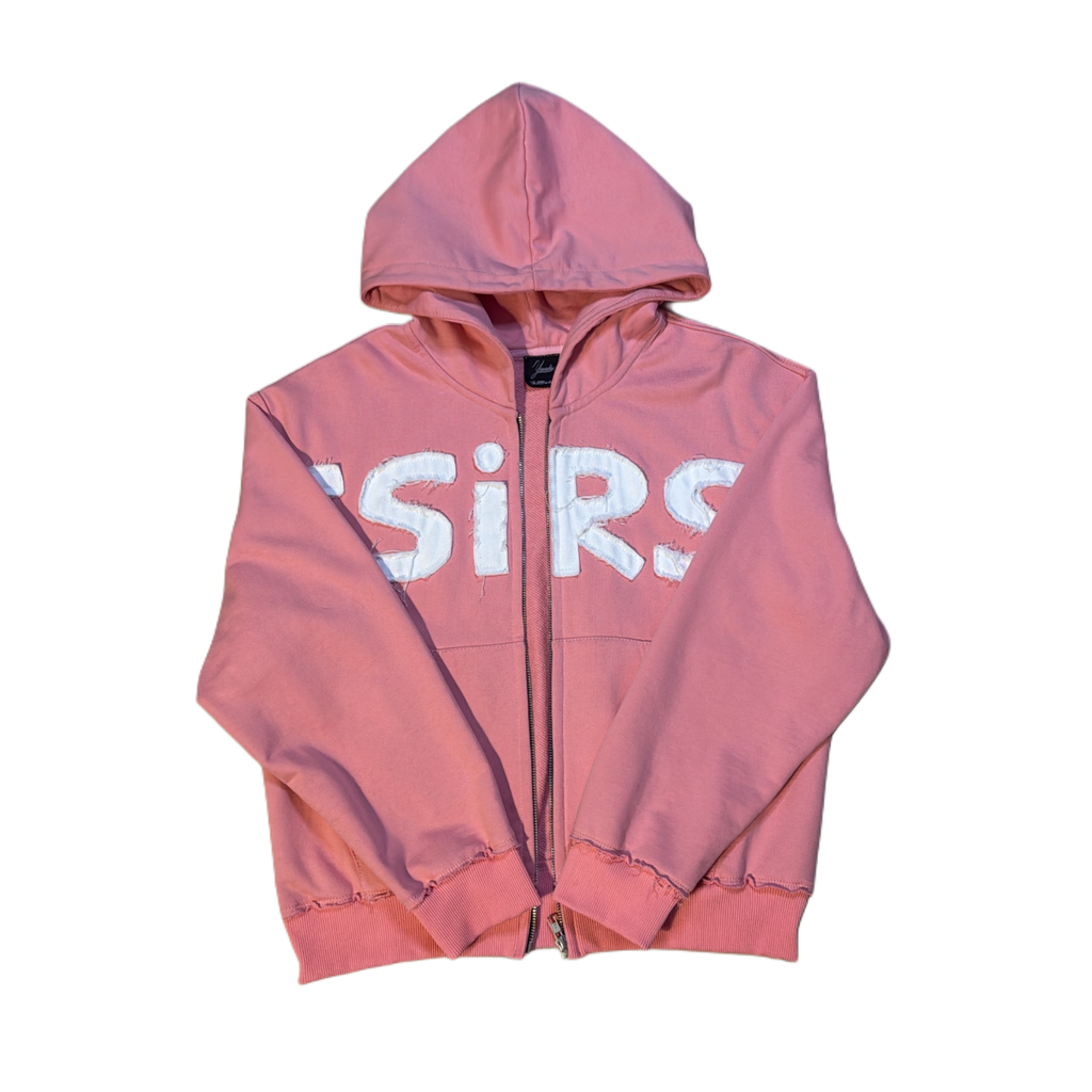 YESSIRSKI PINK ZIP HOODIE