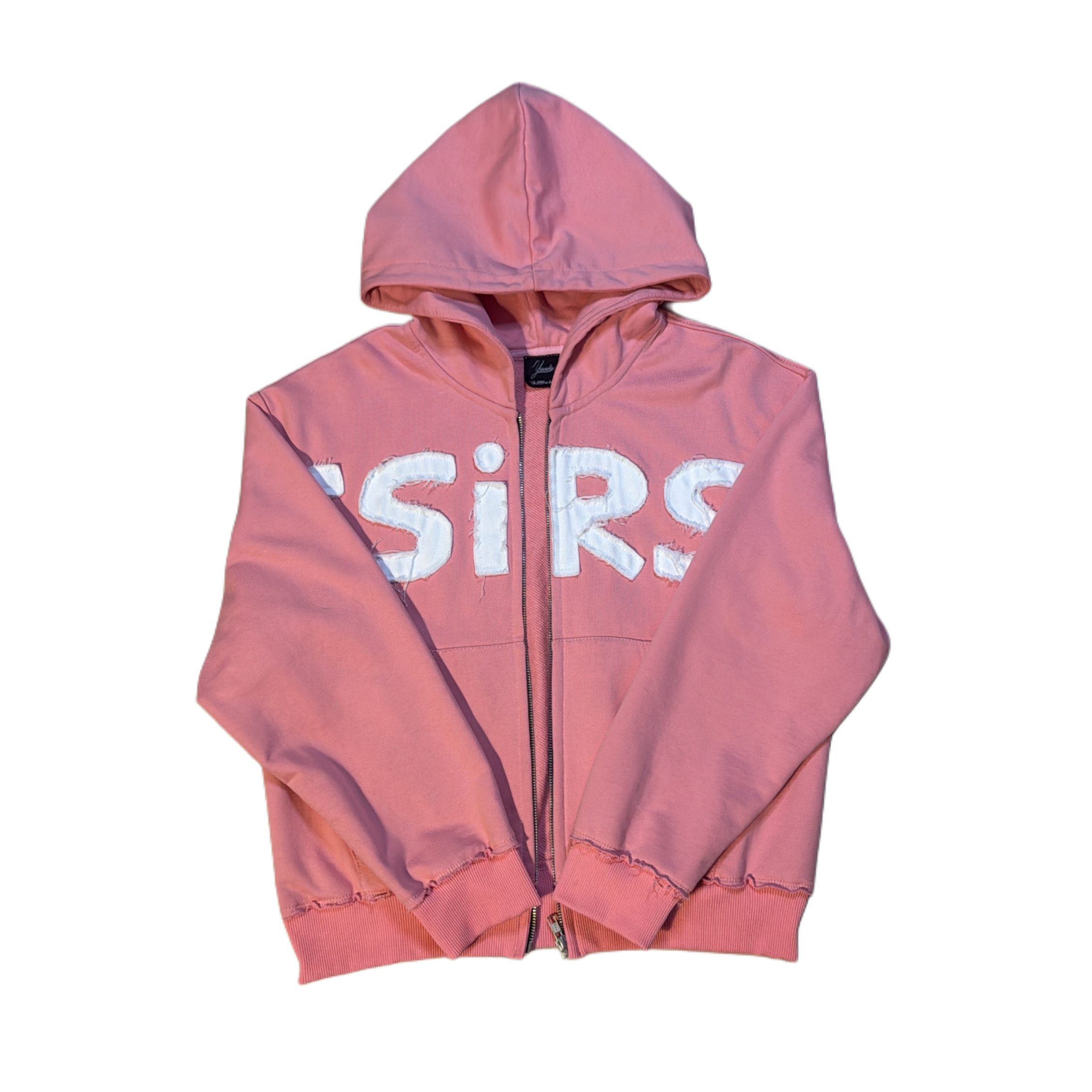 YESSIRSKI PINK ZIP HOODIE